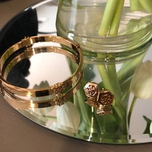 Tory Burch earrings and bracelet